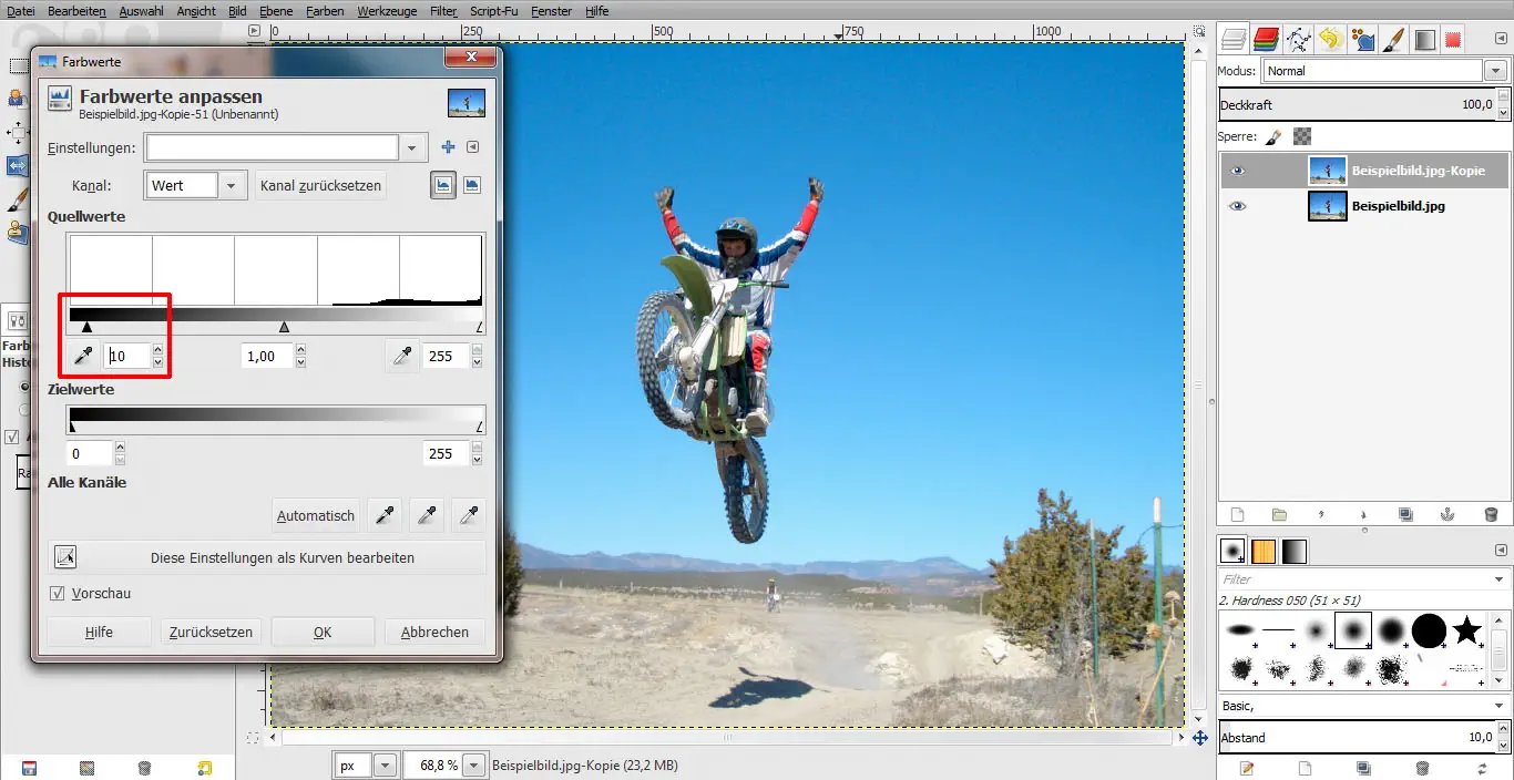 Tutorial Vintage Effekt GIMP 02 Tutorial Vintage Effekt GIMP 02
