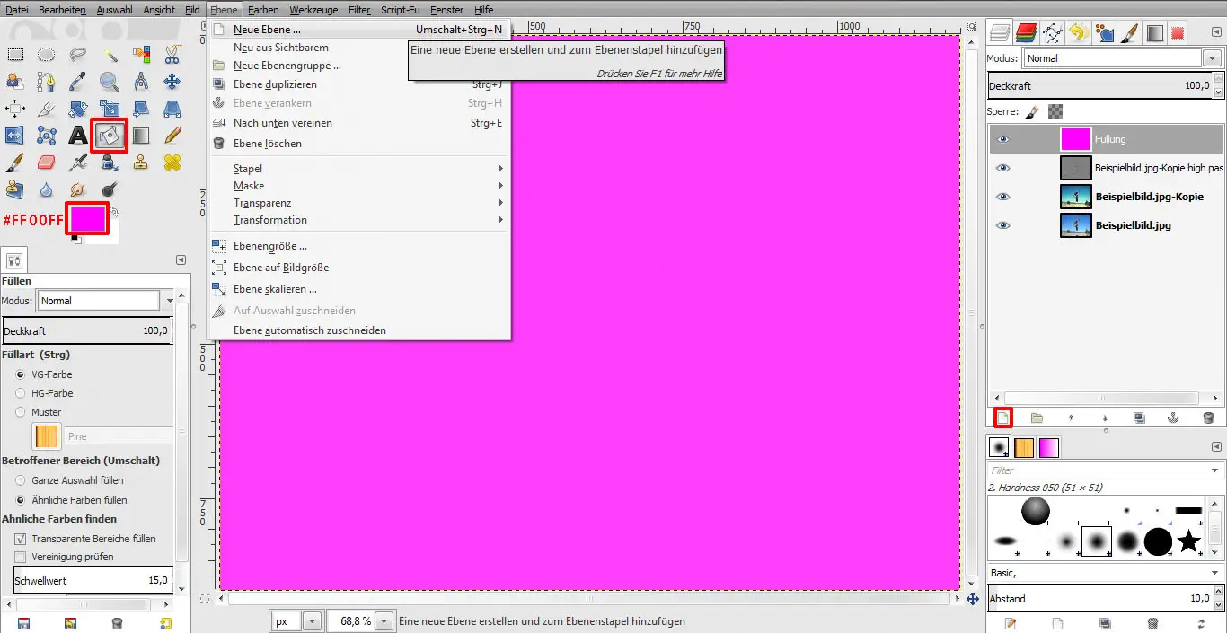Tutorial Vintage Effekt GIMP 06 Tutorial Vintage Effekt GIMP 06