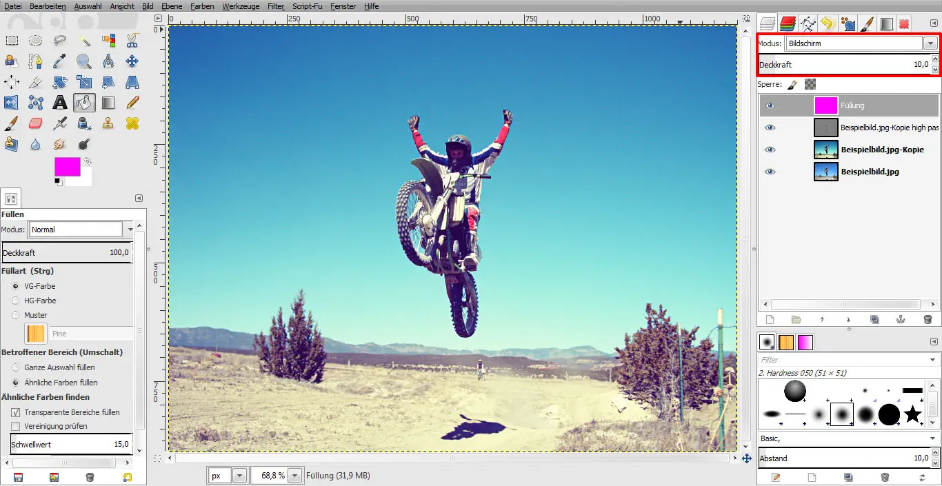 Tutorial Vintage Effekt GIMP 07 Tutorial Vintage Effekt GIMP 07