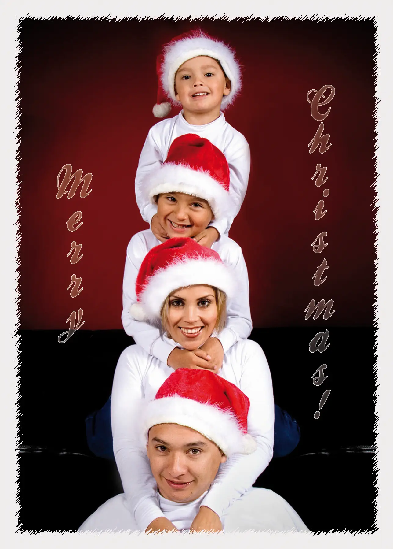 Tutorial Weihnachtsgrusskarte mit Fotorahmen Photoshop fertig