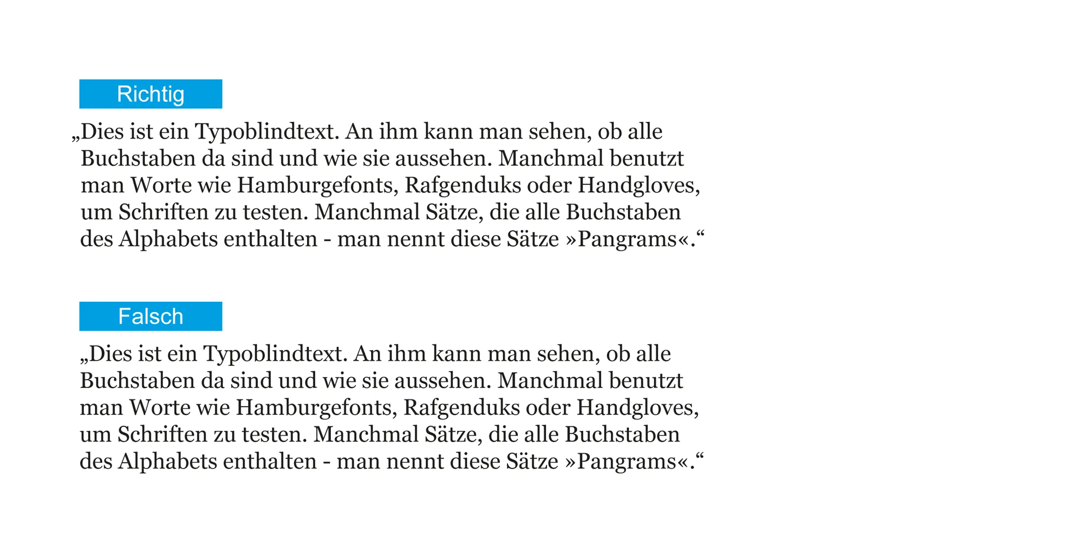 Typografie Tipps 3 Optischer Randausgleich Typografie Tipps 3 Optischer Randausgleich