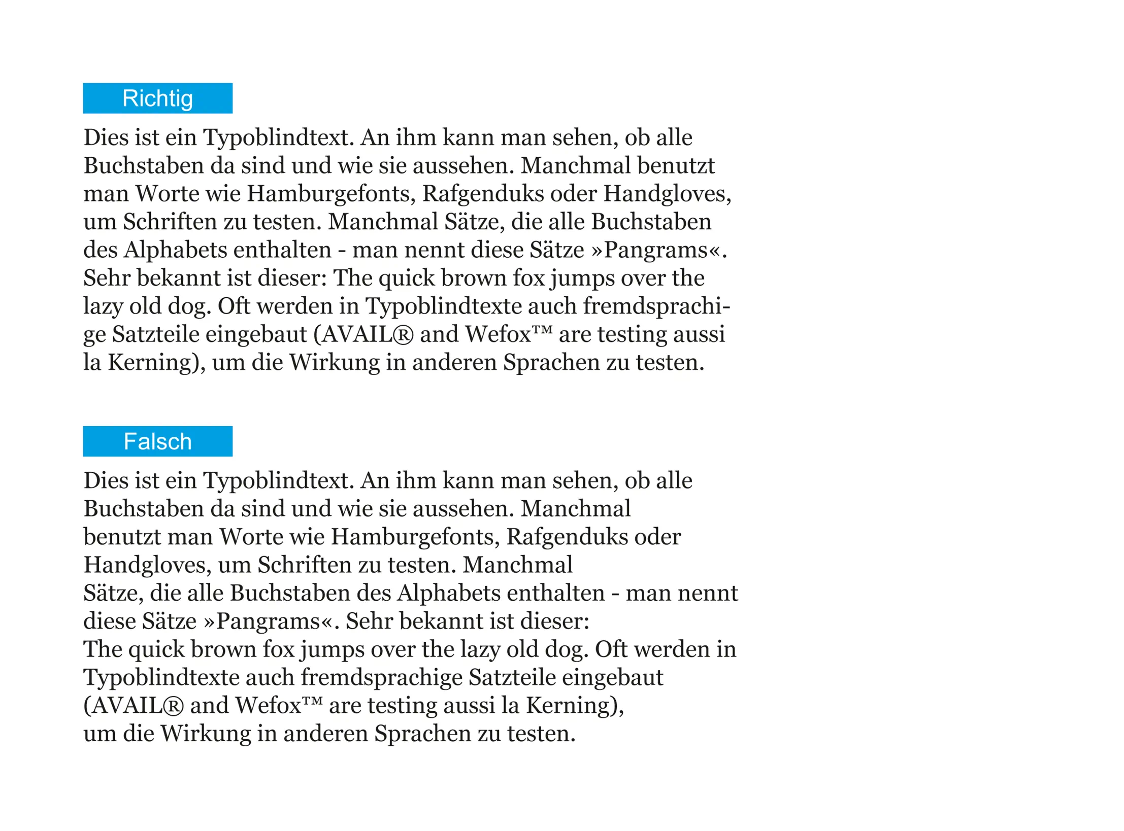 Typografie Tipps 7 Flattersatz Typografie Tipps 7 Flattersatz