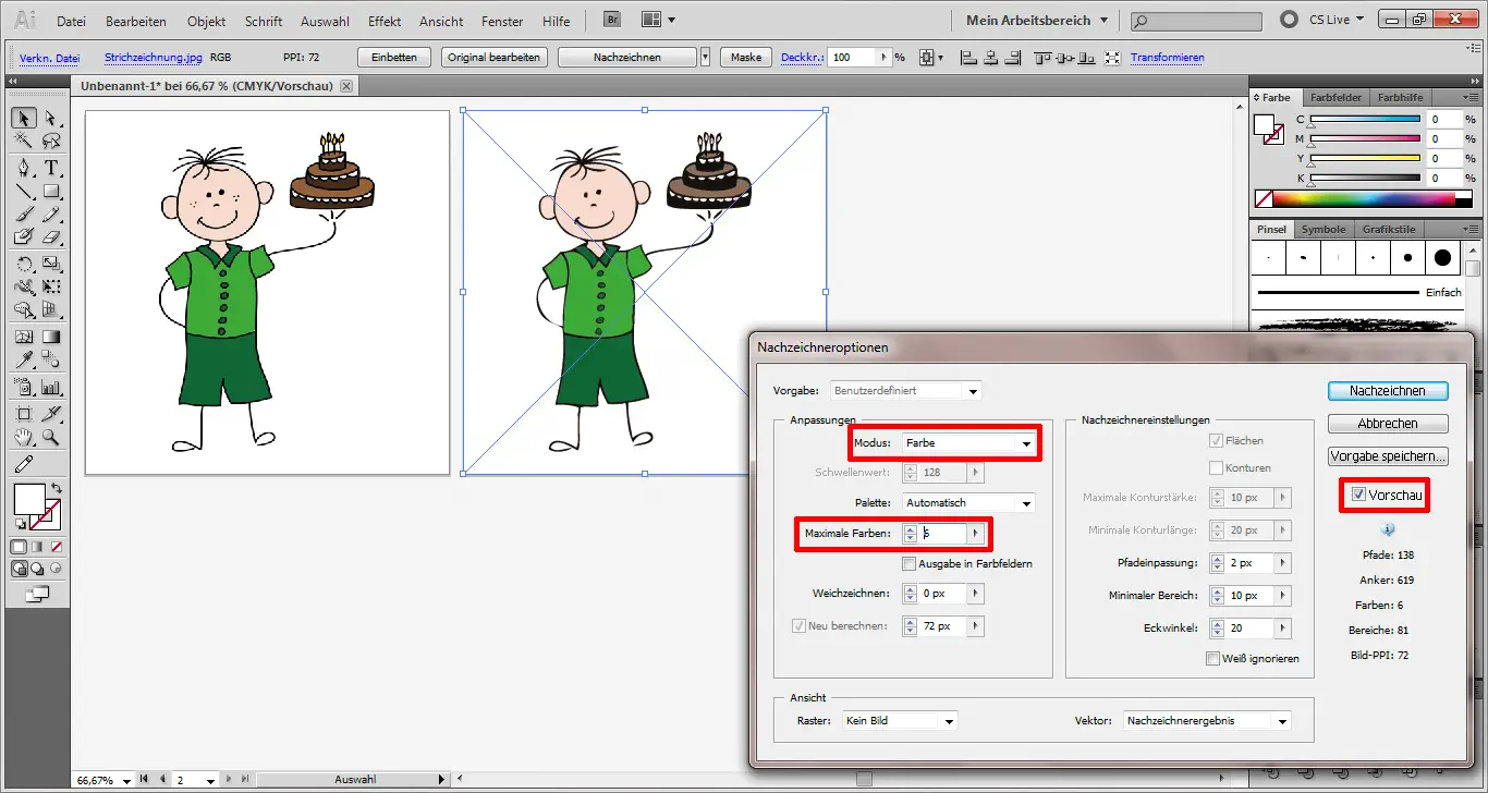 Vektorgrafik erstellen 04 Tutorial: In Illustrator eine Vektorgrafik erstellen (4)