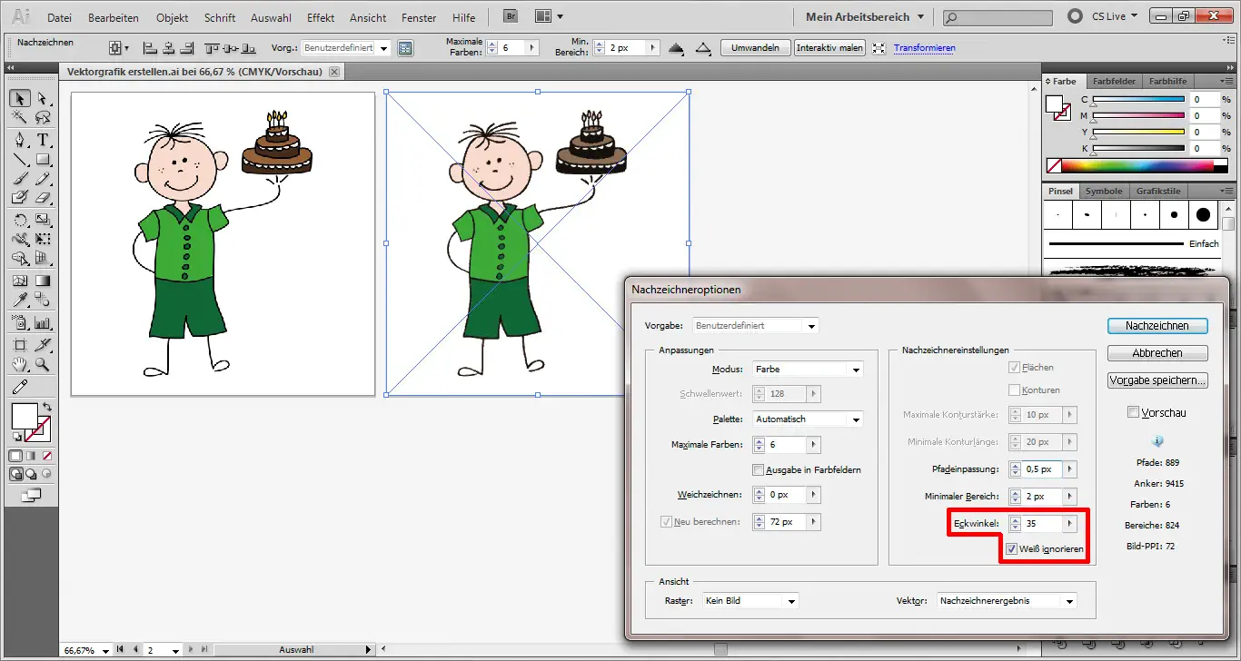 Vektorgrafik erstellen 07 Tutorial: In Illustrator eine Vektorgrafik erstellen (7)