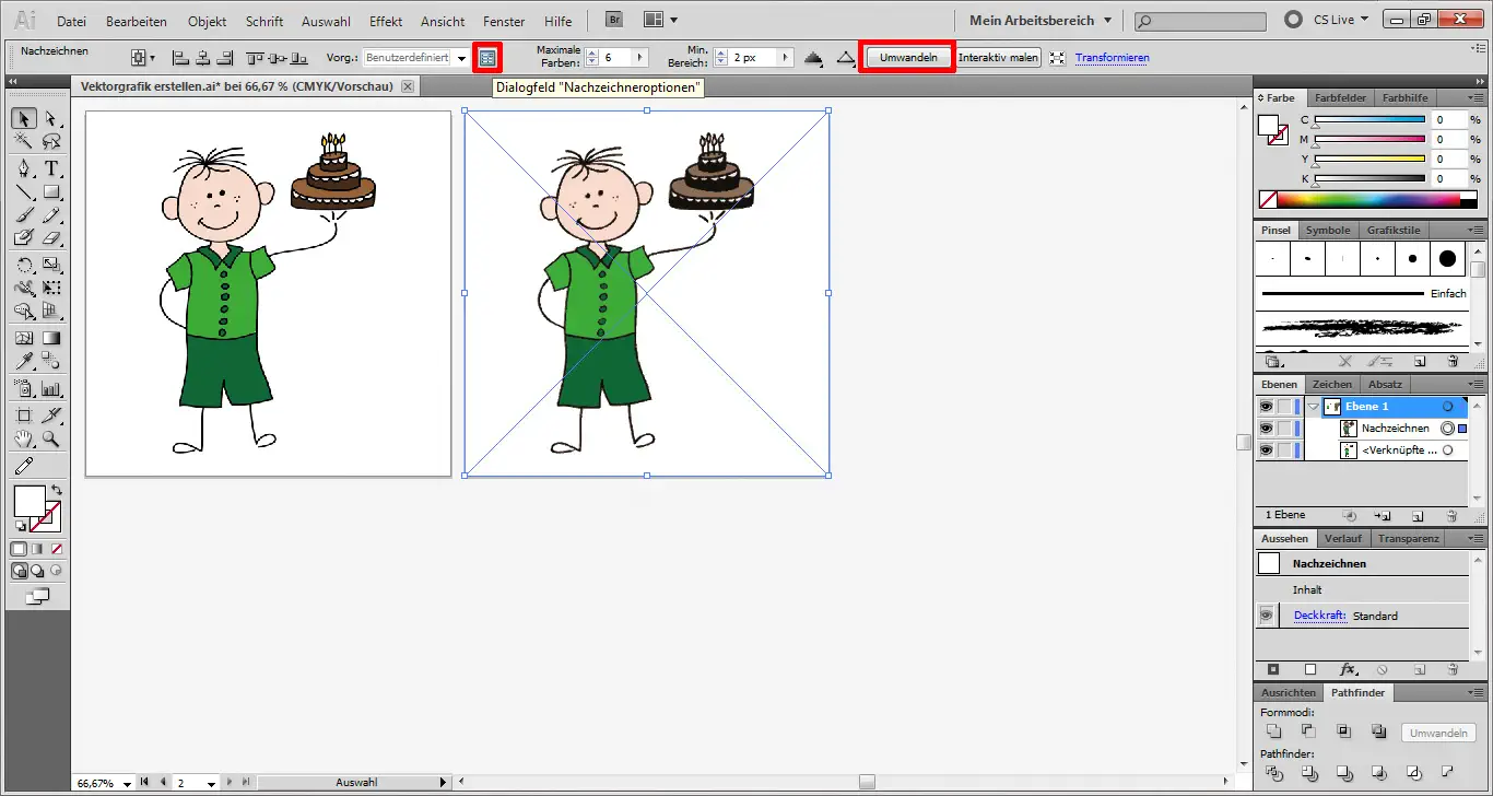 Vektorgrafik erstellen 08 Tutorial: In Illustrator eine Vektorgrafik erstellen (8)