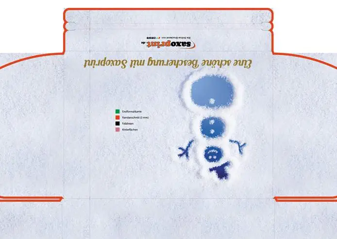 versandkarton vorlage spruch deckel step 6