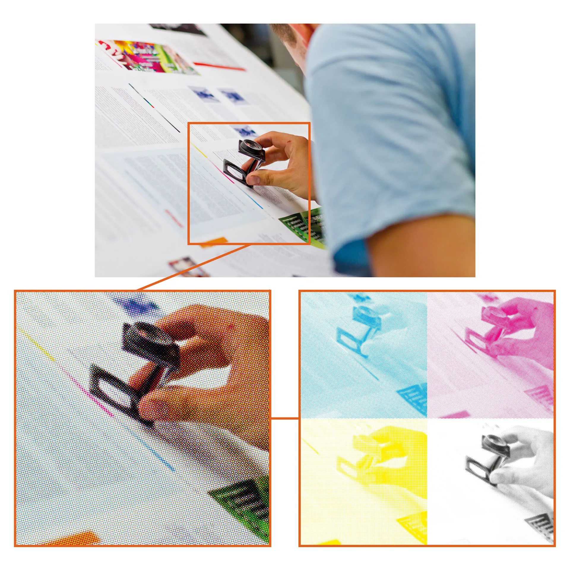 Vierfarbdruck Praxisbeispiel