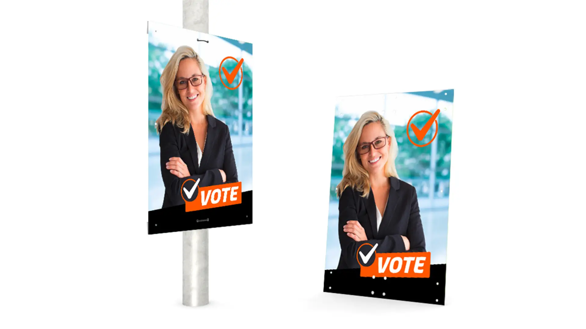 Wahlbewerbung plakate