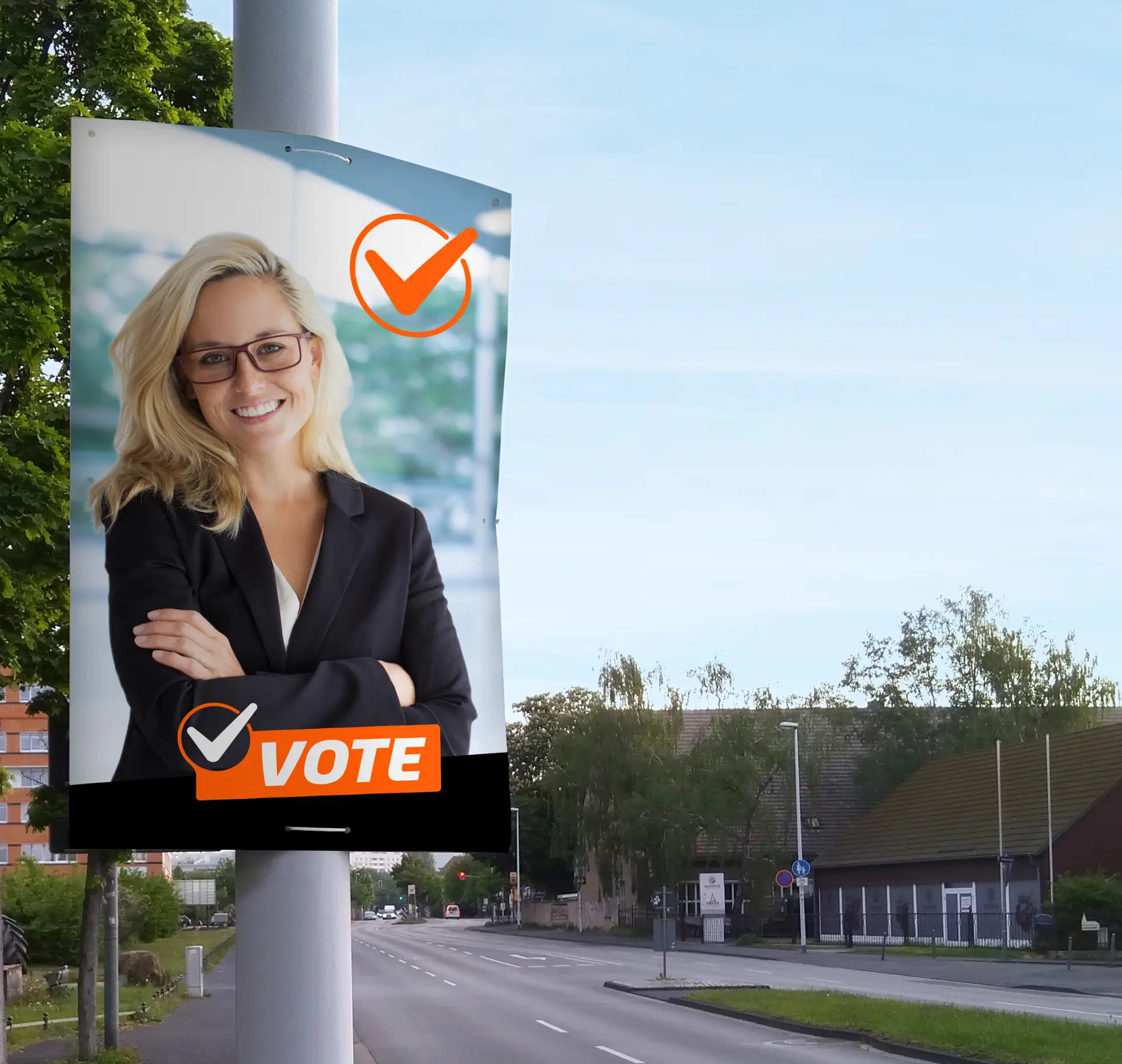 Wahlbewerbung plakate 2