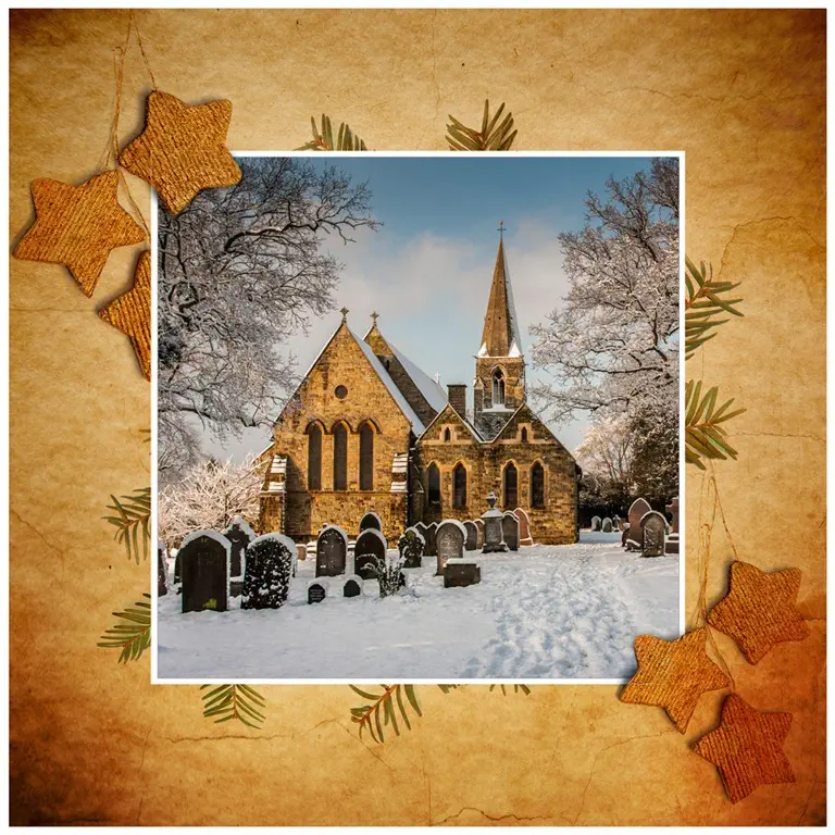 Weihnachtskartedesign Vorlage 3