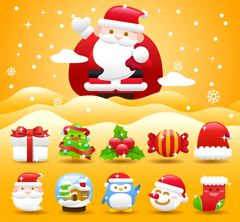 Weihnachten X Mas Icons Grafiken (8)