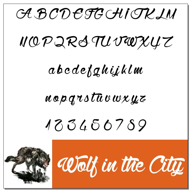 Wolf in the City Font by Maelle Keita