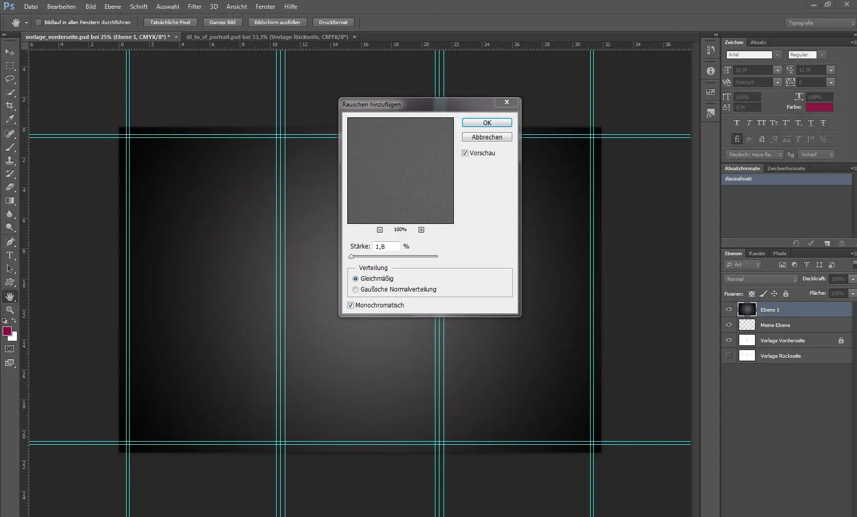 Barkarte als Falzflyer erstellen 4