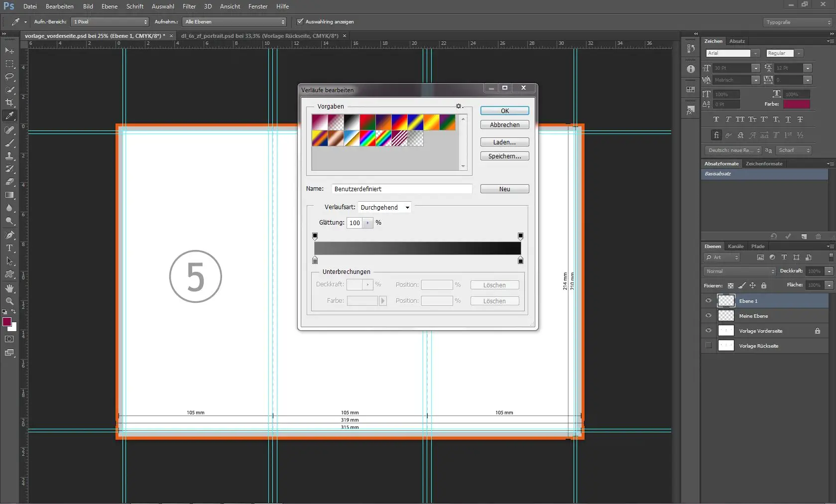 Barkarte als Falzflyer erstellen 3