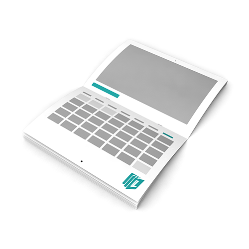  Kalender mit Klammerheftung