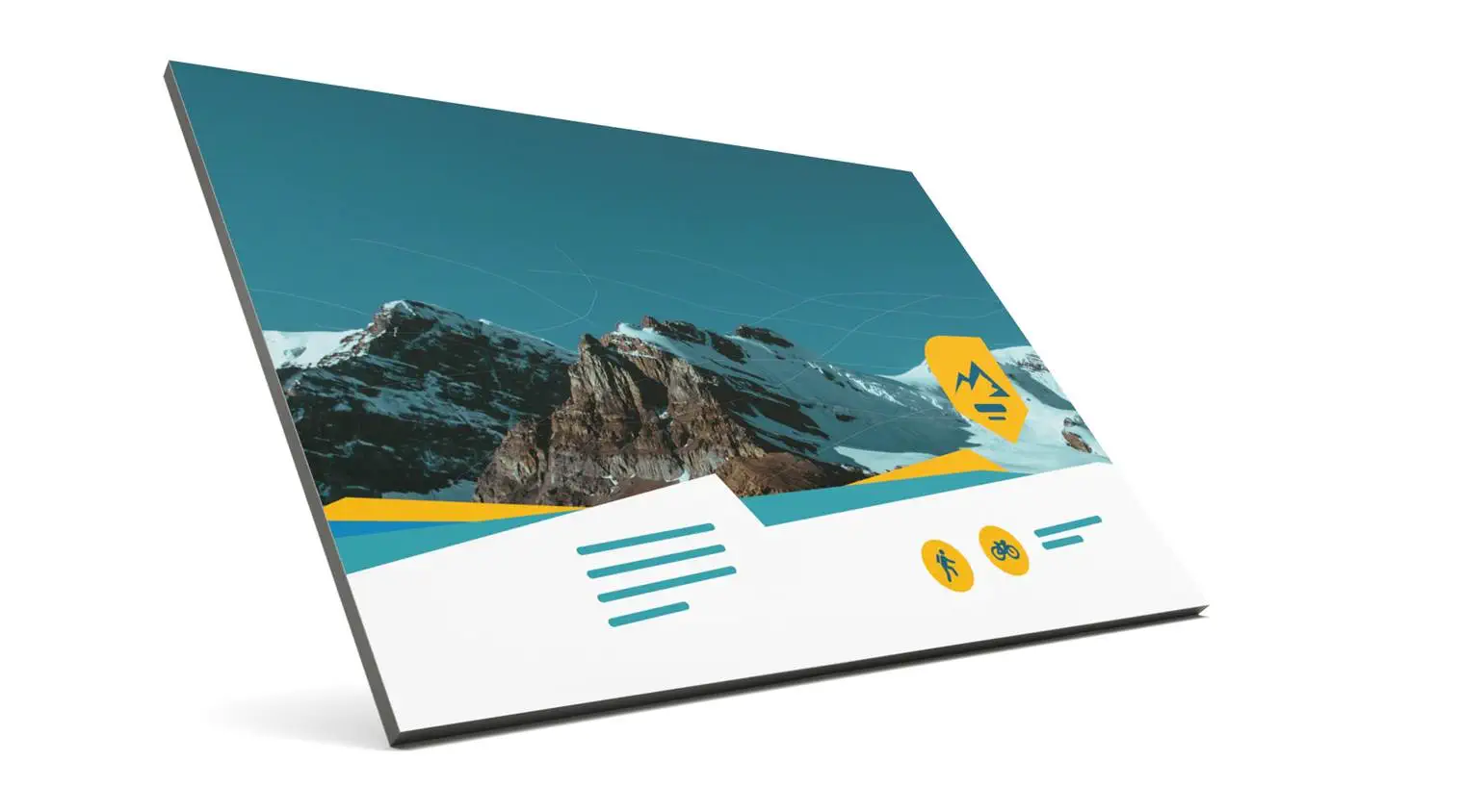 Aluverbundplatte - mit weißer Oberfläche Aluverbundplatte - mit weißer Oberfläche