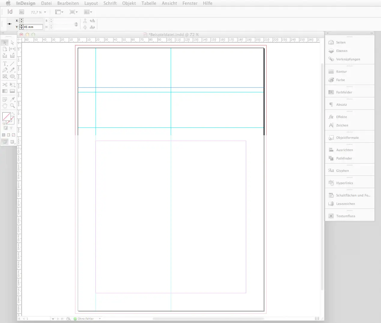 Briefbogen im Indesign CS6 erstellen Step 2 Briefbogen im Indesign CS6 erstellen Step 2