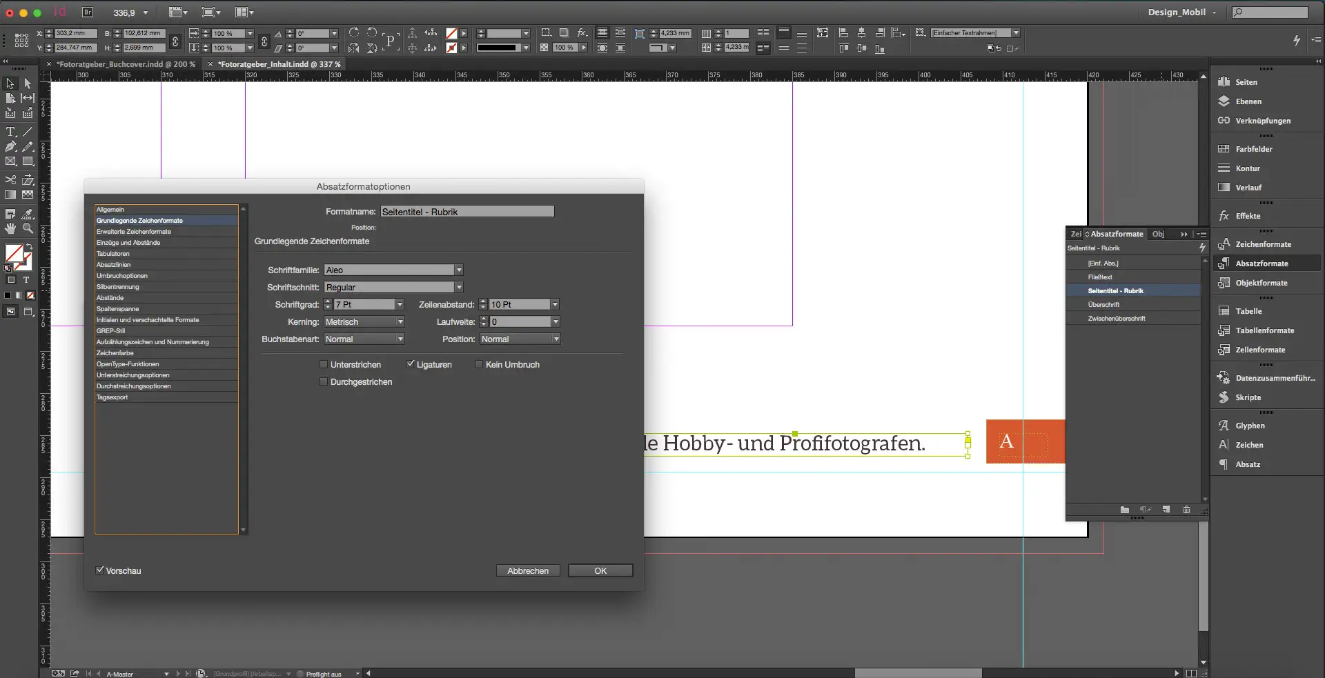 Sachbuch Design Tutorial Bild 8 Sachbuch Design Tutorial Bild 8