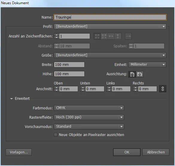 dvd cover hochzeit 01 Neues Dokument wird erstellt