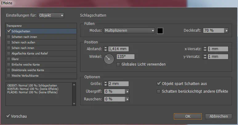 dvd cover hochzeit 25 Effekt/Schlagschatten wird markiert