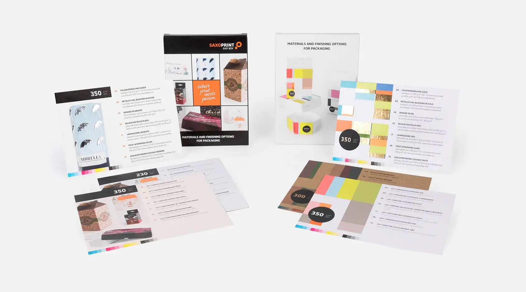 Musterset Verpackungen Musterset Verpackungen