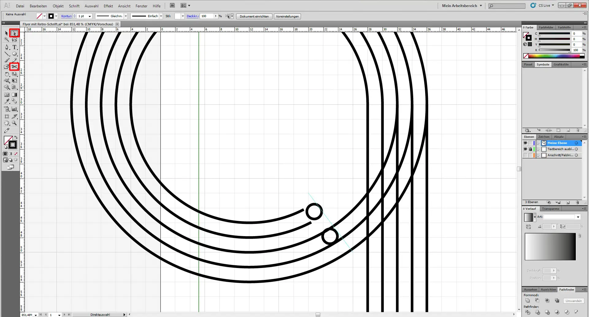 flyer mit retroschrift 09