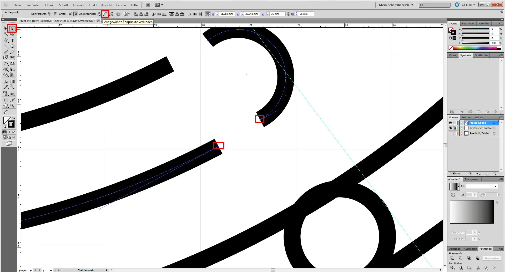 flyer mit retroschrift 10