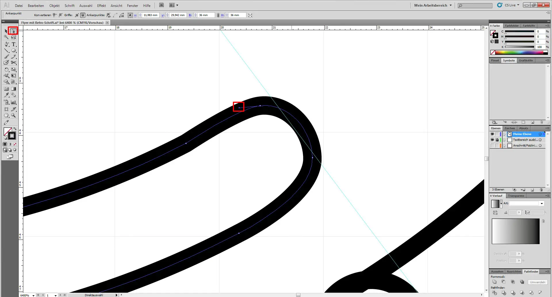 flyer mit retroschrift 12