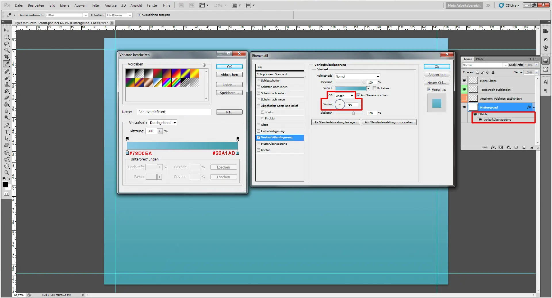 flyer mit retroschrift 27 Freitagstutorial: Flyer mit individueller Retro Schrift (27)