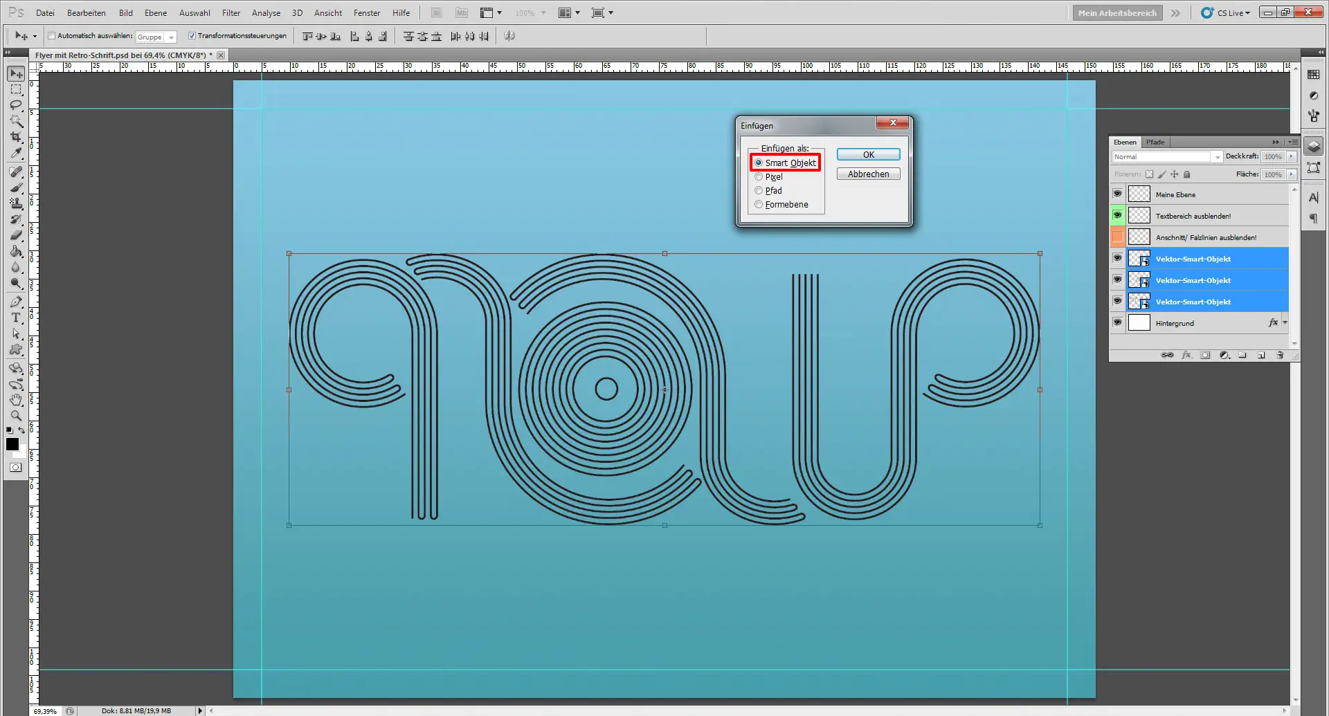 flyer mit retroschrift 28 Freitagstutorial: Flyer mit individueller Retro Schrift (28)