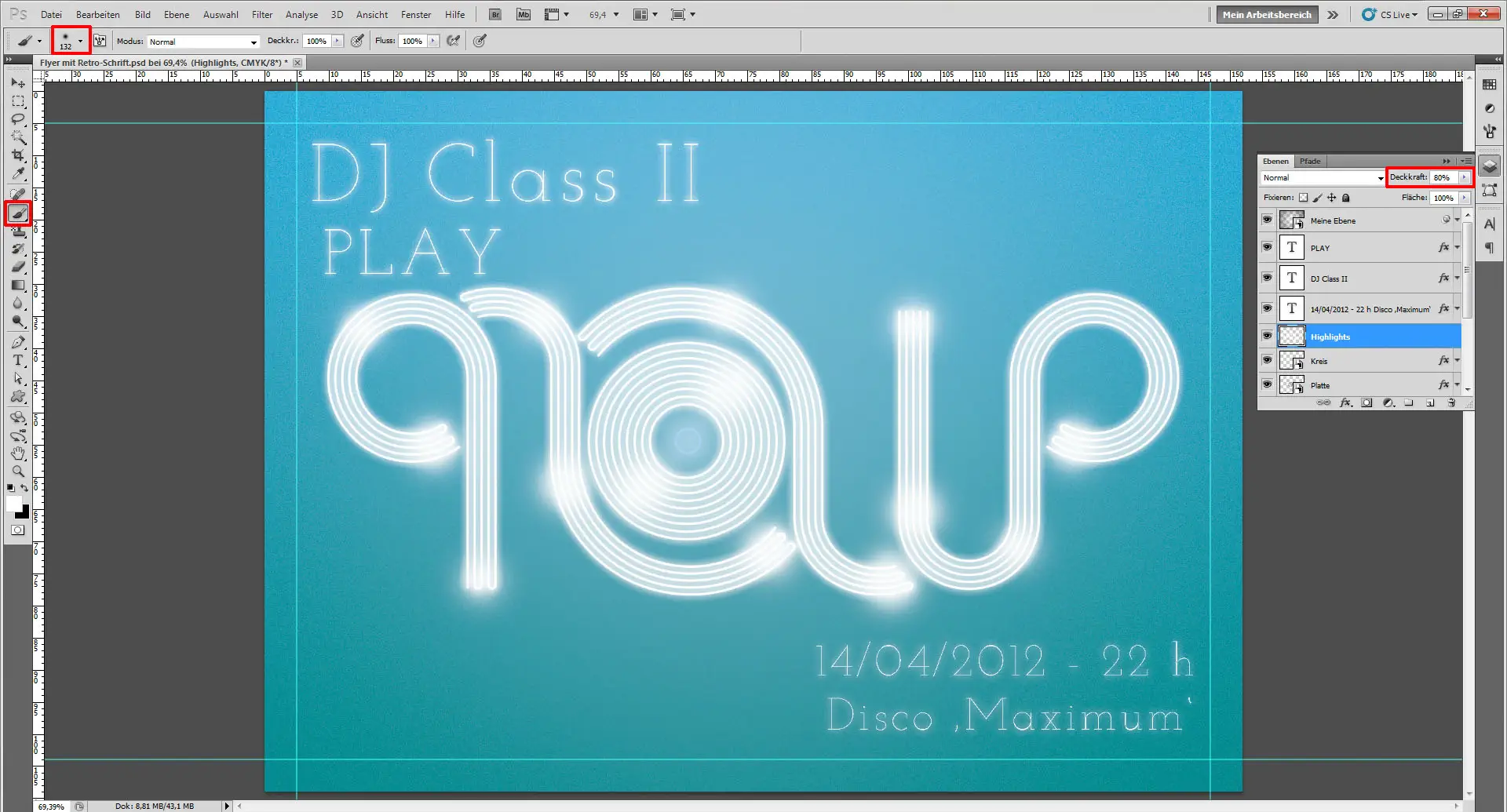 flyer mit retroschrift 34 Freitagstutorial: Flyer mit individueller Retro Schrift (34)