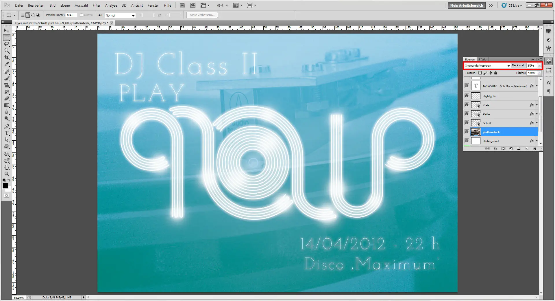 flyer mit retroschrift 36 Freitagstutorial: Flyer mit individueller Retro Schrift (36)