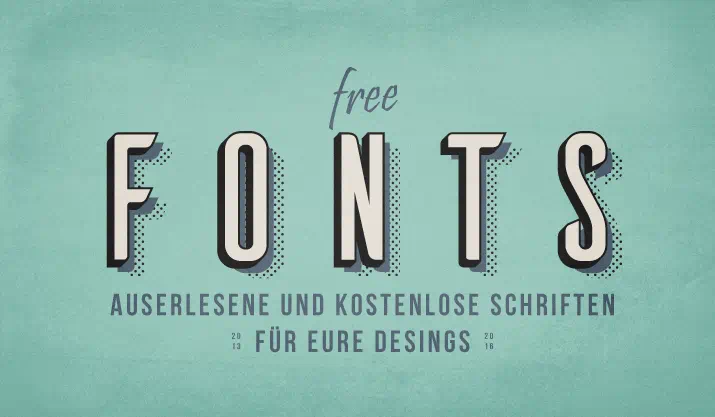 75 auserlesene und kostenlose Schriftarten