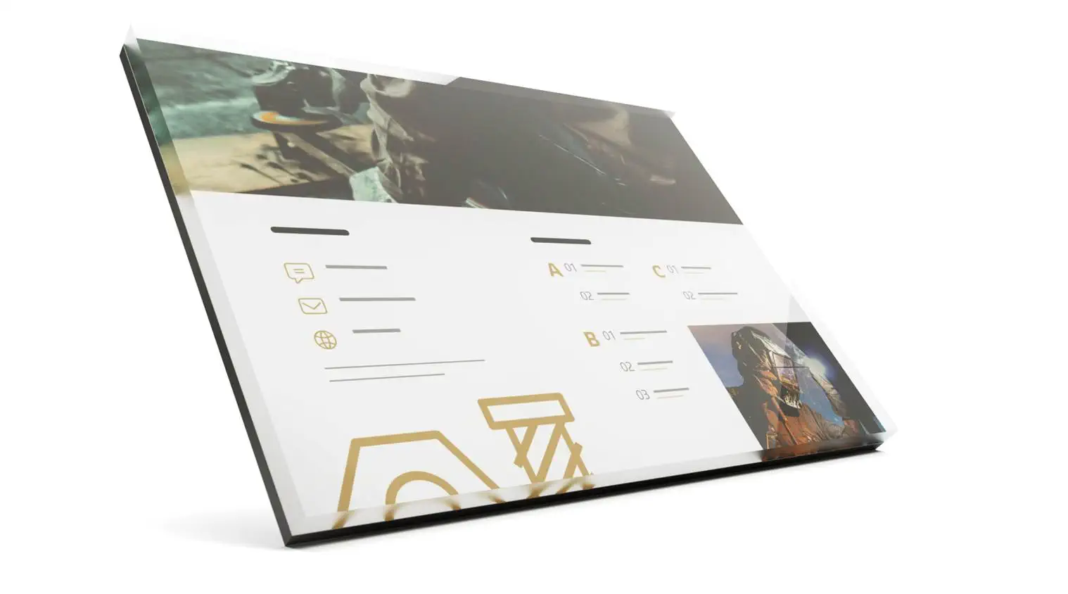 Gallery Print als Schild - Acryl transparent auf Aluverbund Gallery Print als Schild - Acryl transparent auf Aluverbund