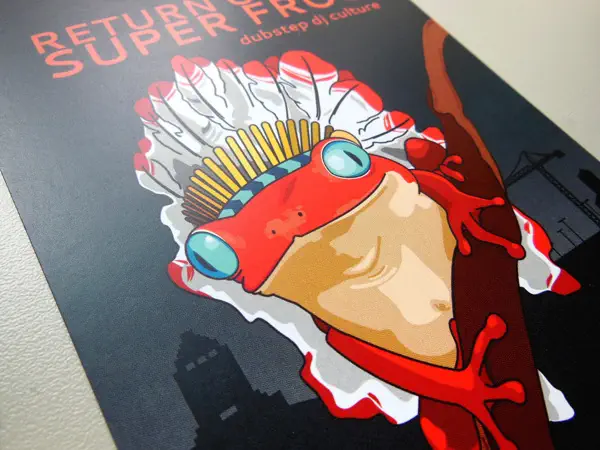 lagqaffe Superfrog 7 SuperFrog 2 Flyerdesign