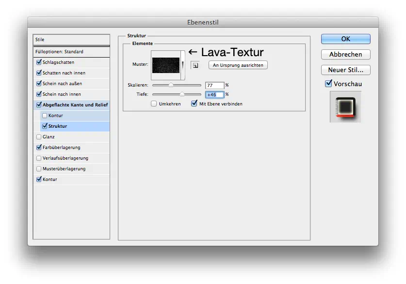 lava text effect photoshop 13 Lava Text effect Phtotoshop 3 step 11