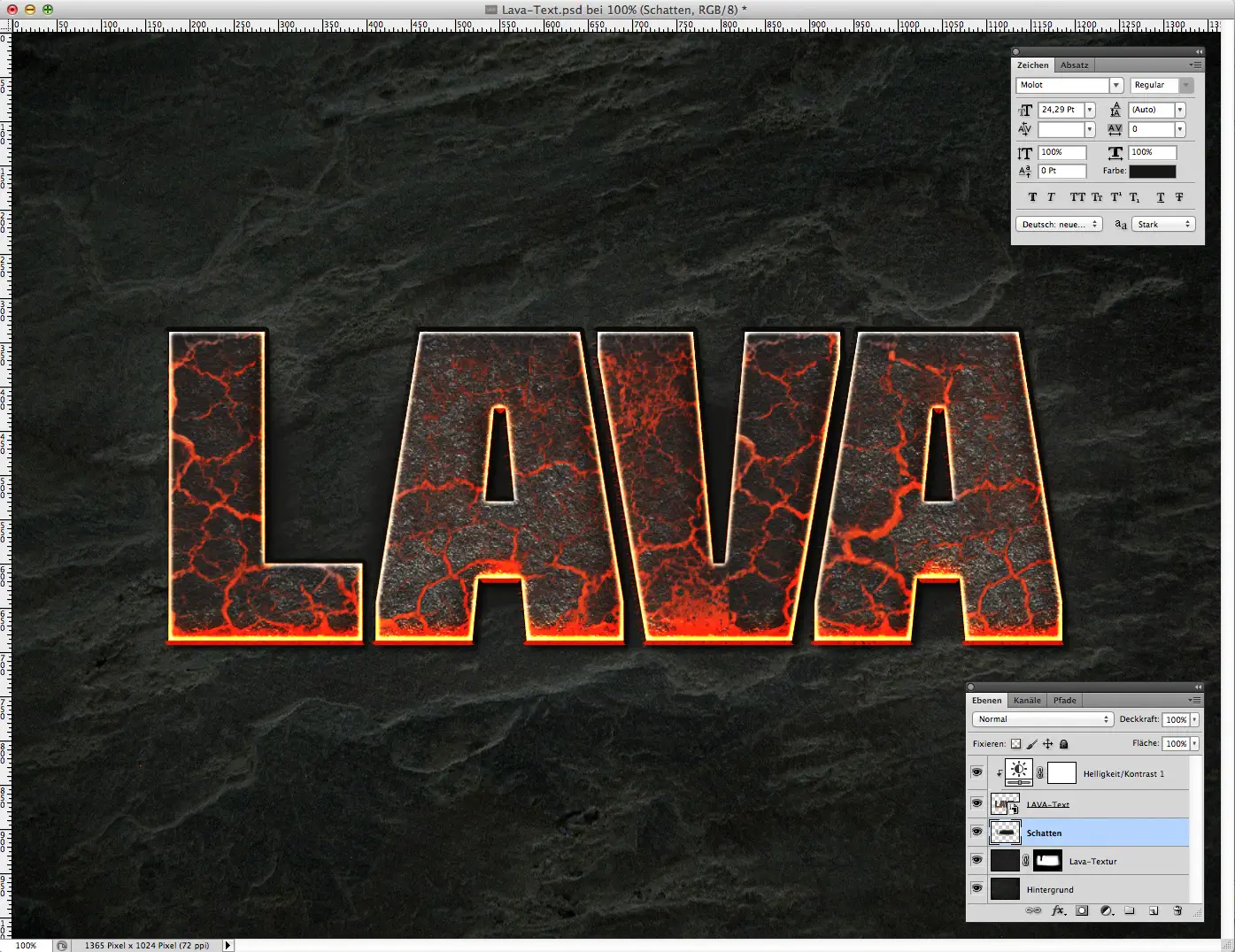 lava text effect photoshop 27 Lava Text effect Phtotoshop 8
