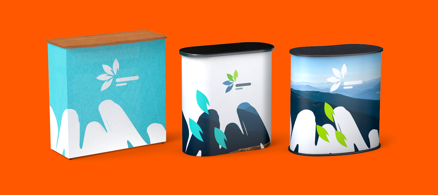 Neu: Gebogene Messetheken