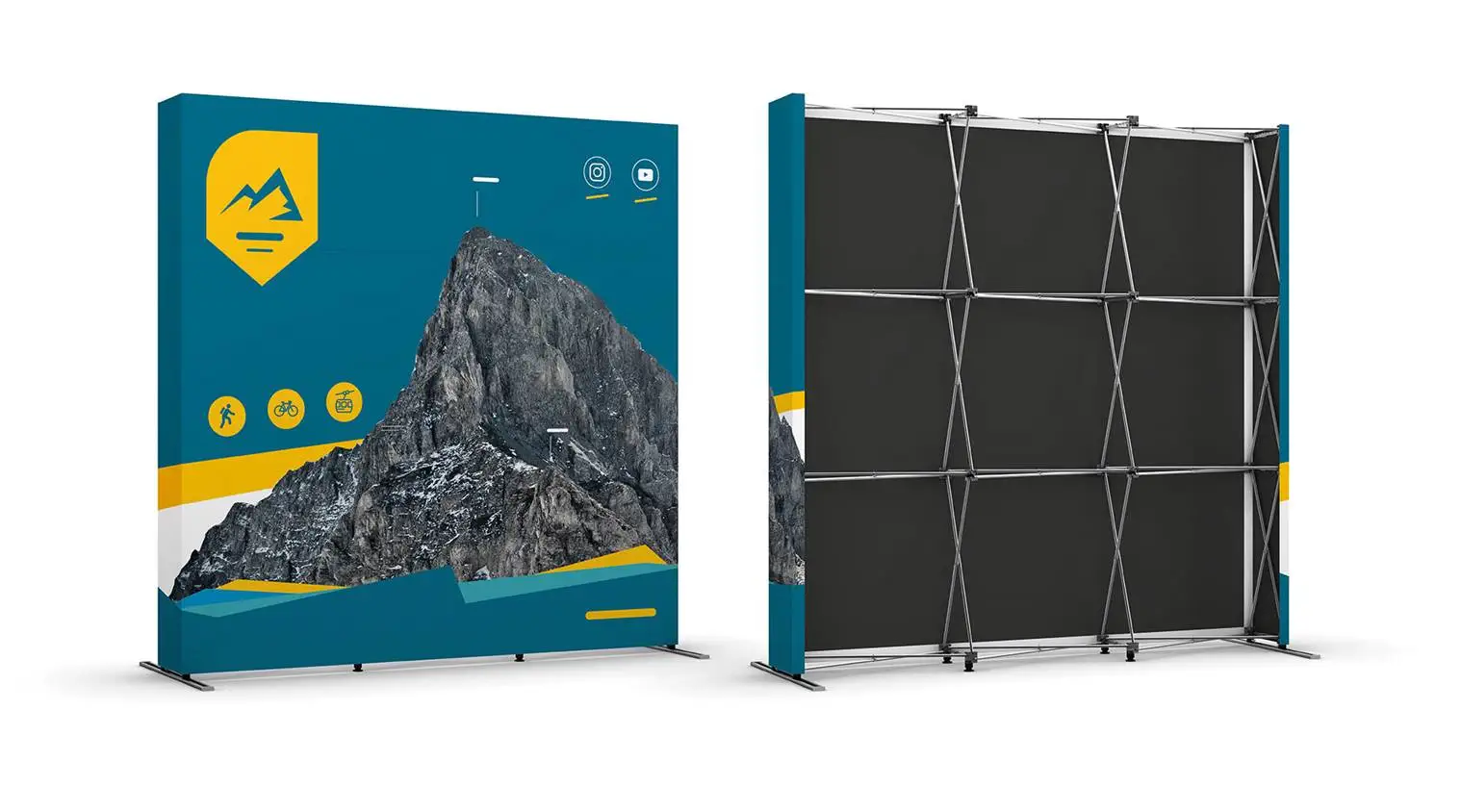 Textil Messewand - gerade Textil Messewand - gerade