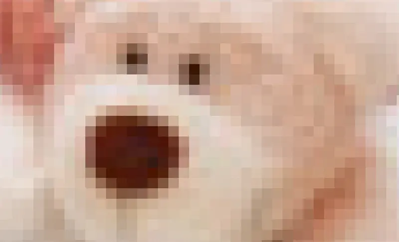 Pixelgrafik stark vergrößert