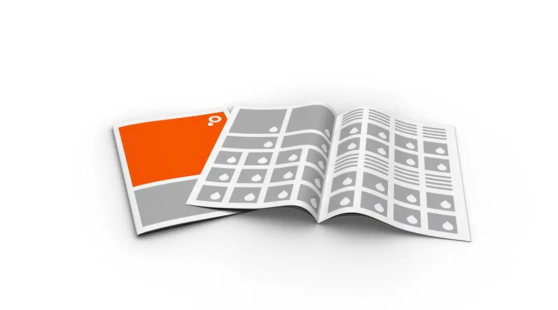 Artikel Werbeprospekte geleimt