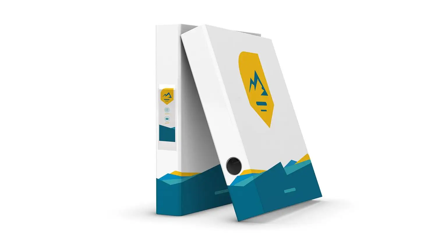 Ordner mit Rückenschildtasche Ordner mit Rückenschildtasche