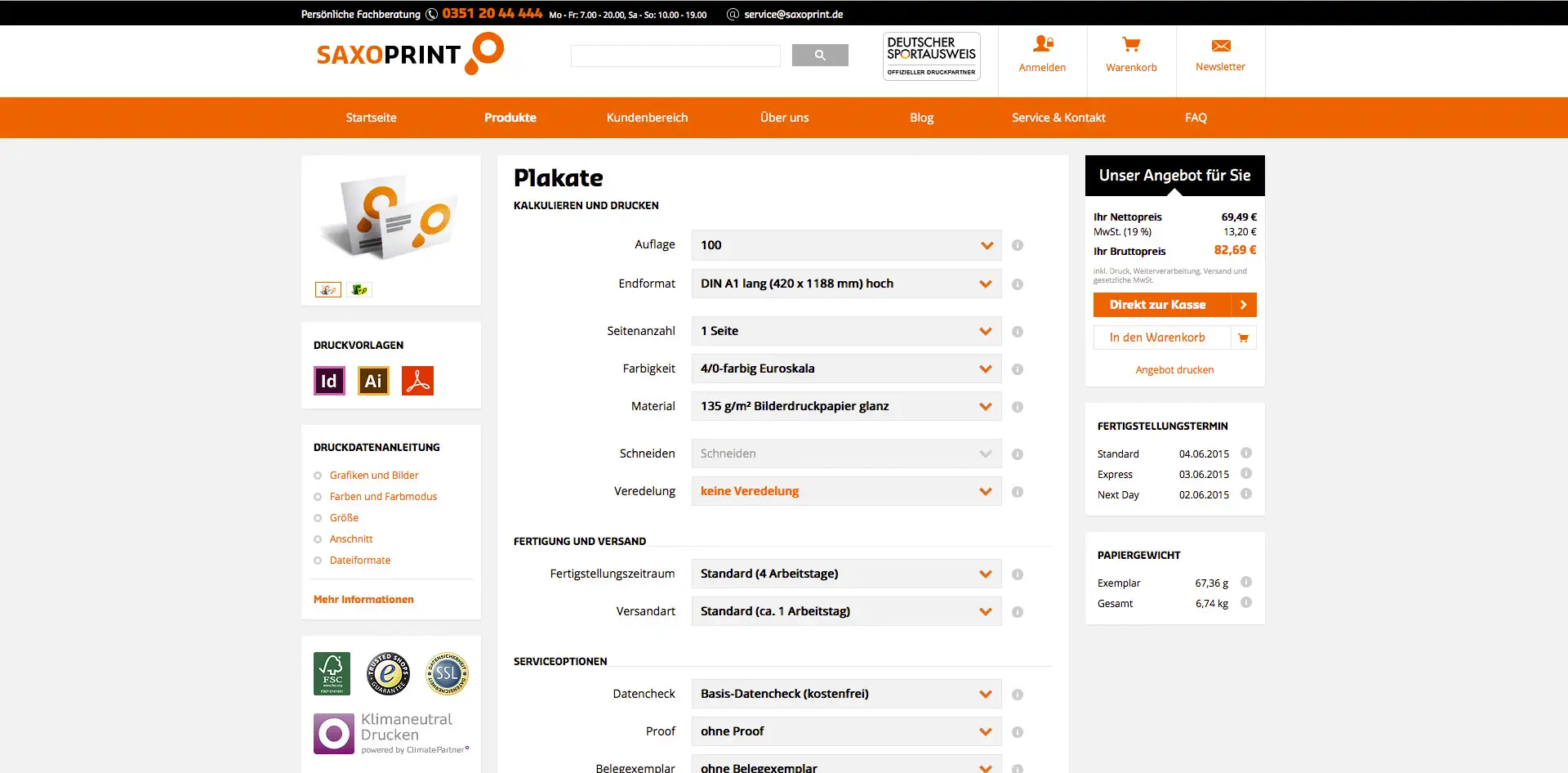 Reisebuero Plakat Tutorial Plakat im DIN lang Format