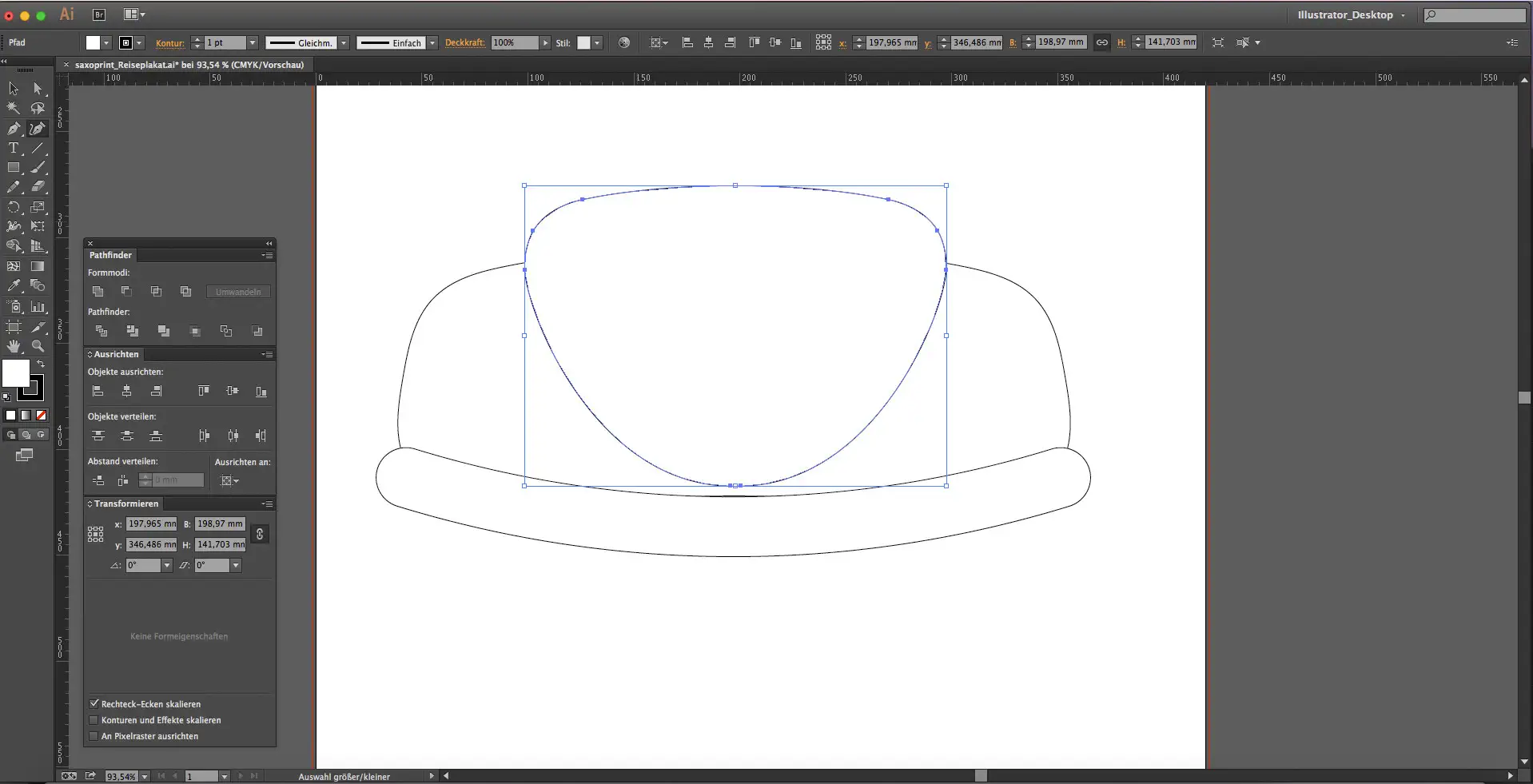 Reisebuero Plakat Tutorial Plakat für das Reisebüro Step1