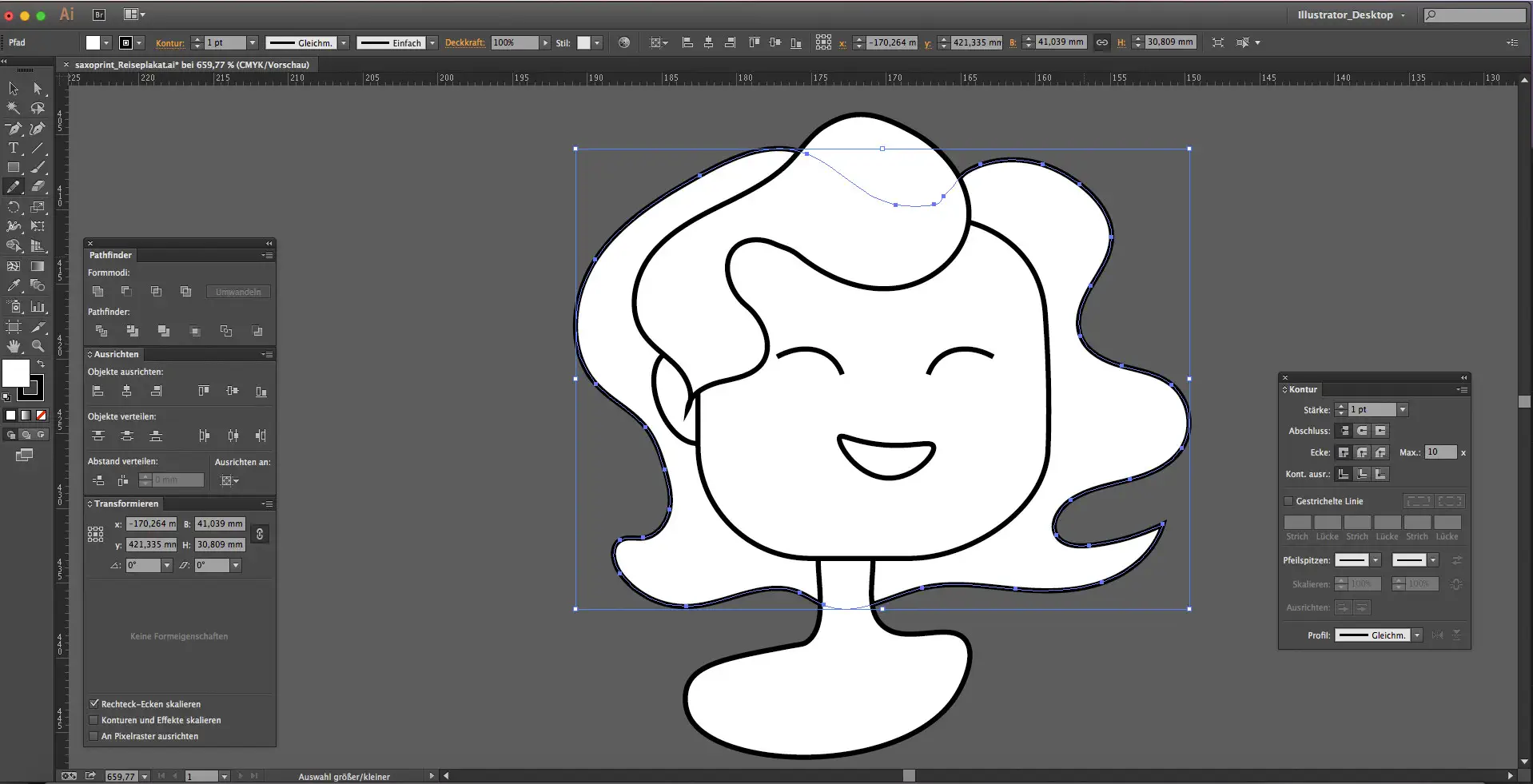 Reisebuero Plakat Tutorial Plakat für das Reisebüro Step5
