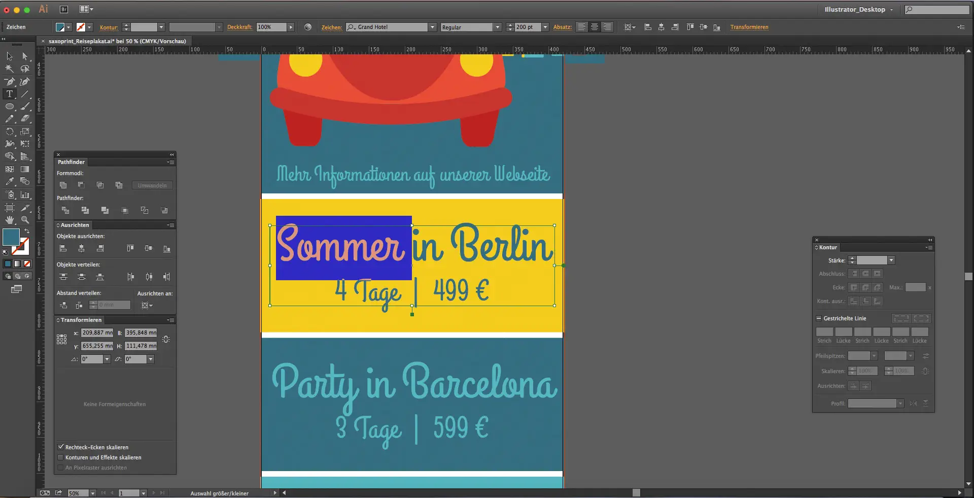 Reisebuero Plakat Reisebuero Plakat