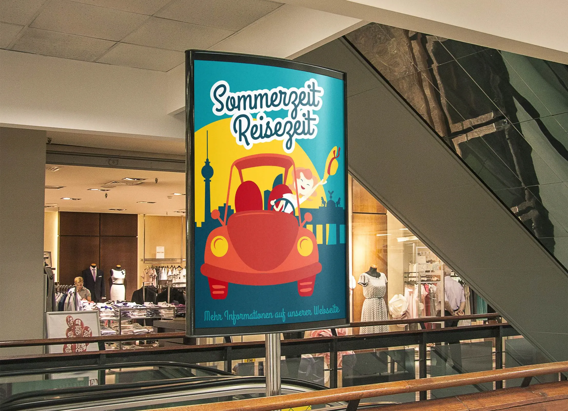 Reisebuero Plakat Mockup Reisebuero Plakat Mockup