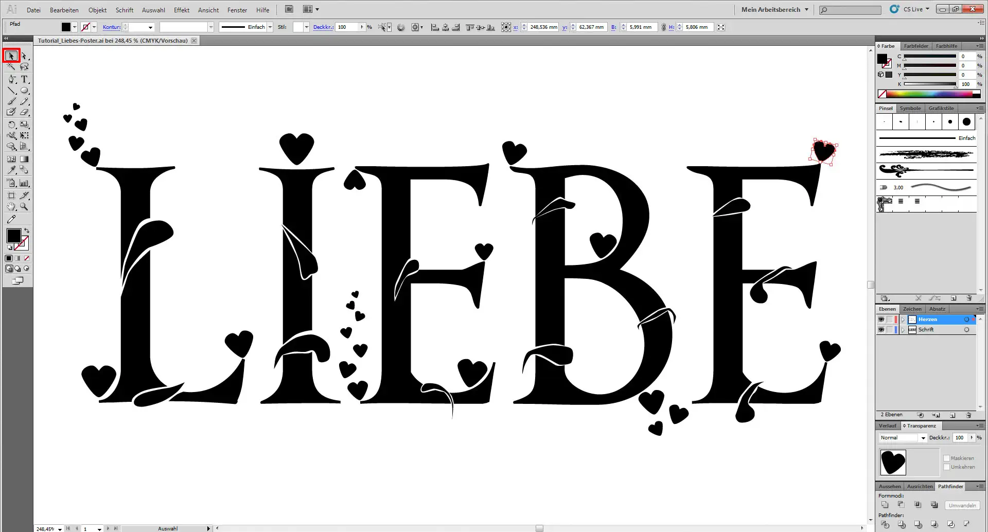 Liebes Poster tutorial 9