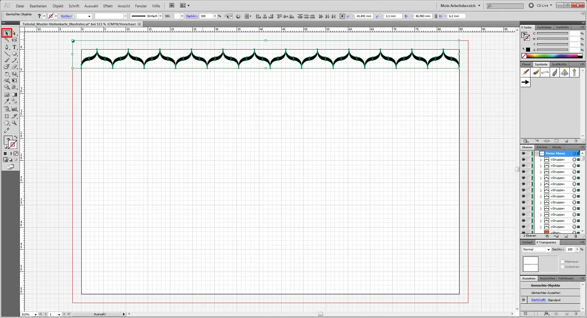 tutorial muster visitenkarte illustrator 11 Freitagstutorial: Muster Visitenkarte in Adobe Illustrator (11)