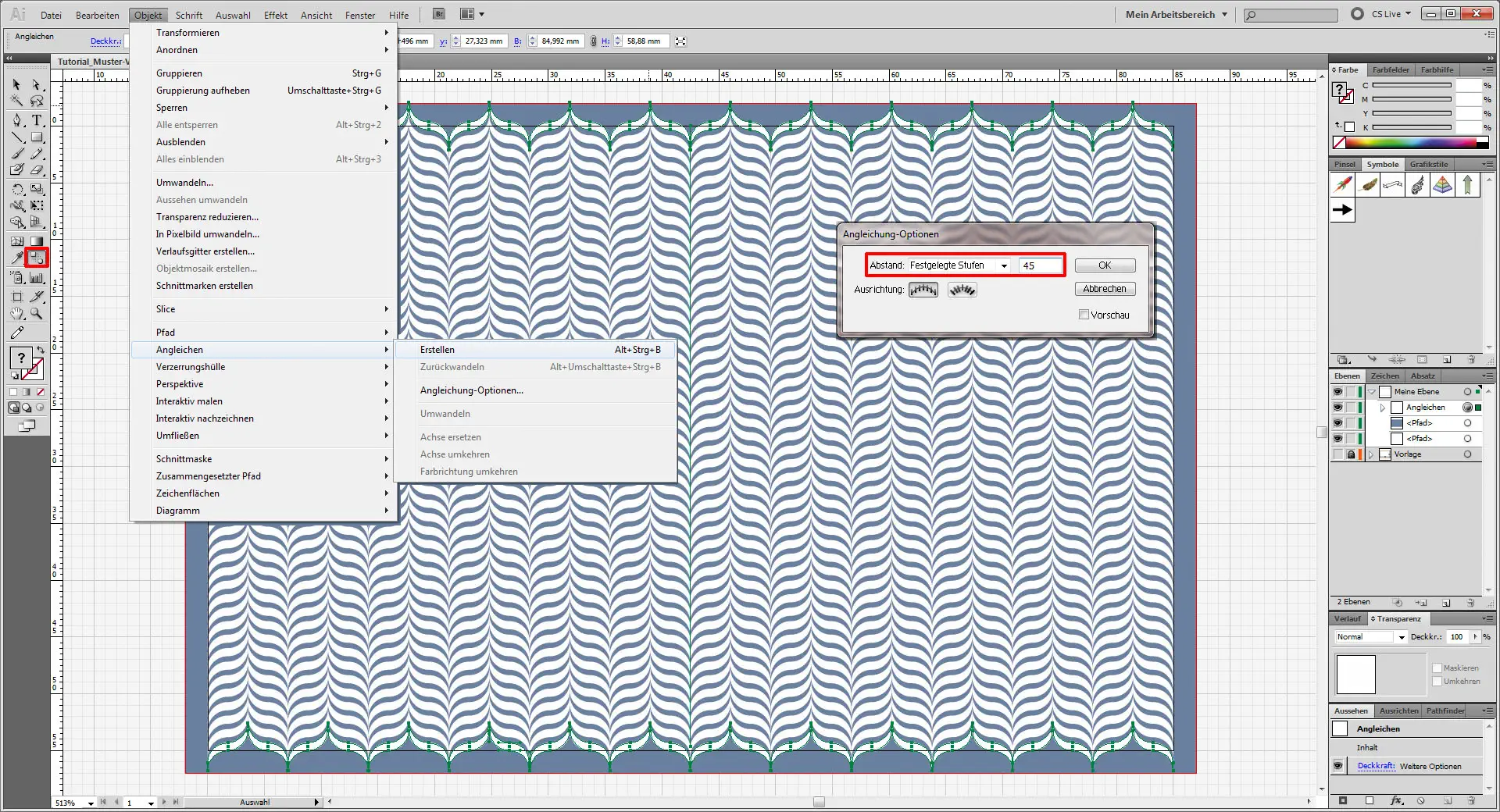 tutorial muster visitenkarte illustrator 13 Freitagstutorial: Muster Visitenkarte in Adobe Illustrator (13)